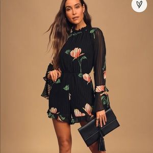 Lulus Floral Long Sleeve Romper